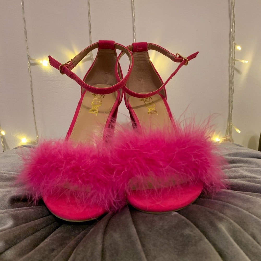 Fluffy Pink Heels